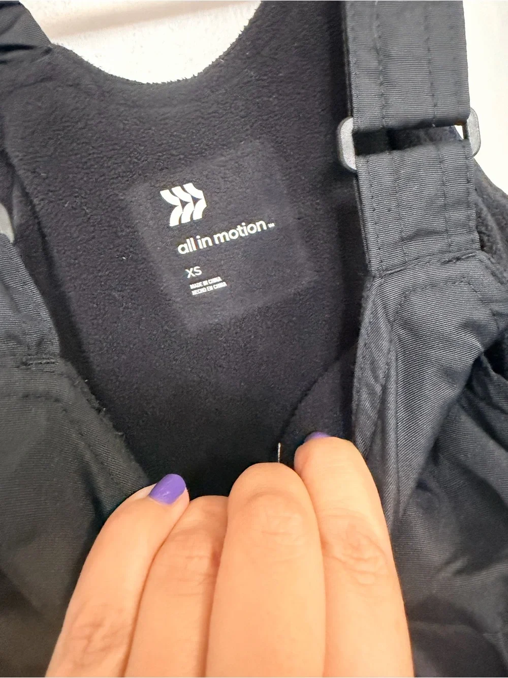 all in motion Black Kids Snow Bib Overalls